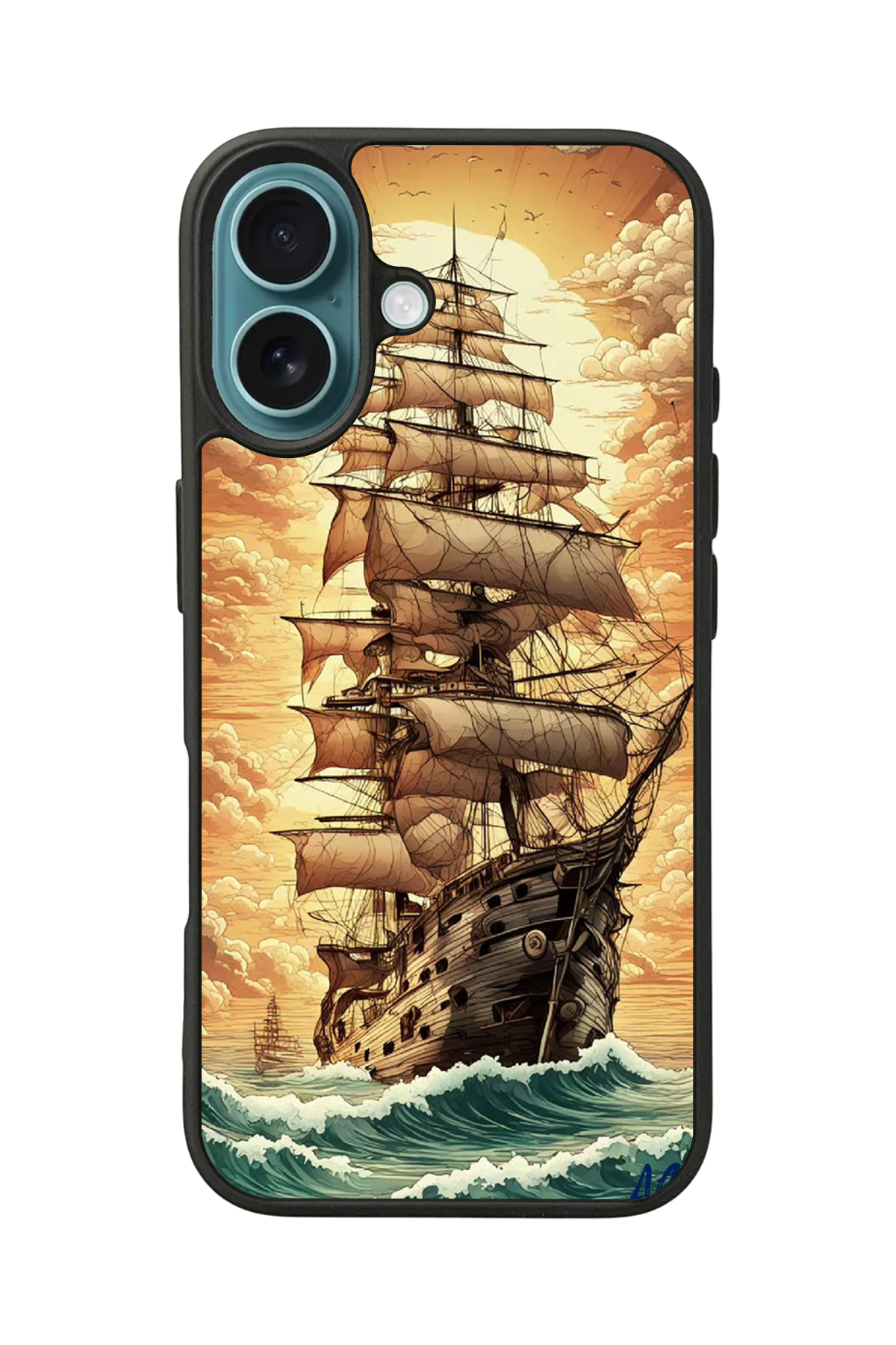 iPhone 16 Plus Uyumlu Korsan Tasarımlı Glossy Premium Kılıf