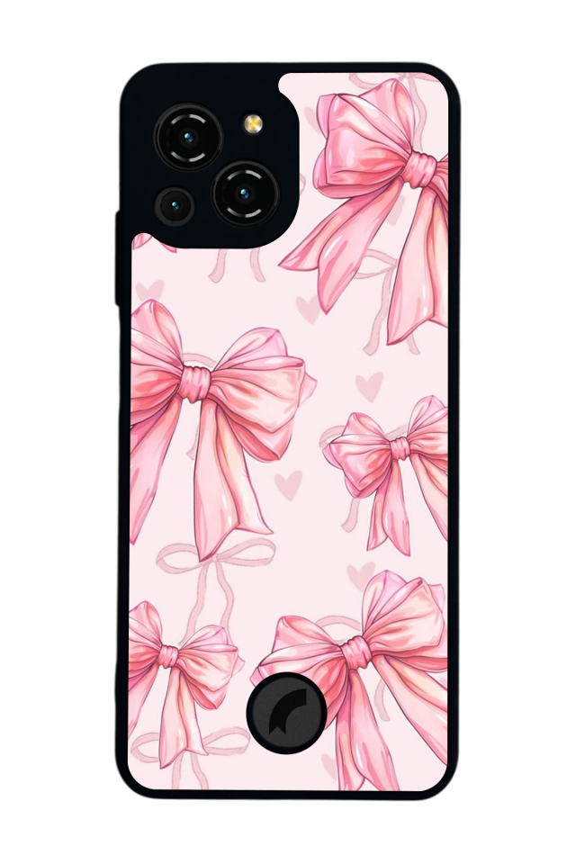 Reeder S23 Pro Max Uyumlu Kurdele Tasarımlı Glossy Premium Kılıf