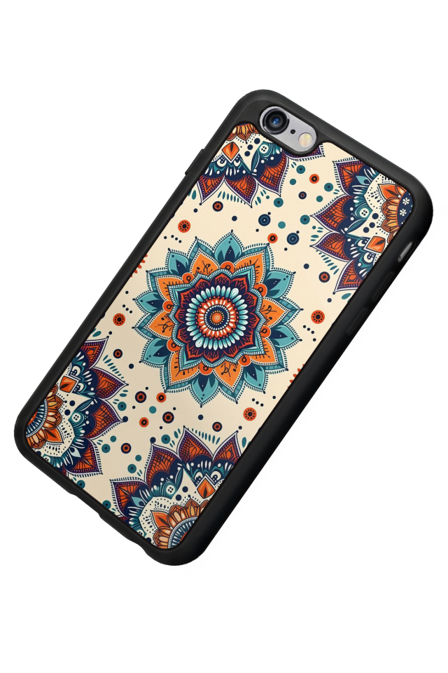 iPhone 6s Plus Uyumlu Mandaal Tasarımlı Glossy Premium Kılıf