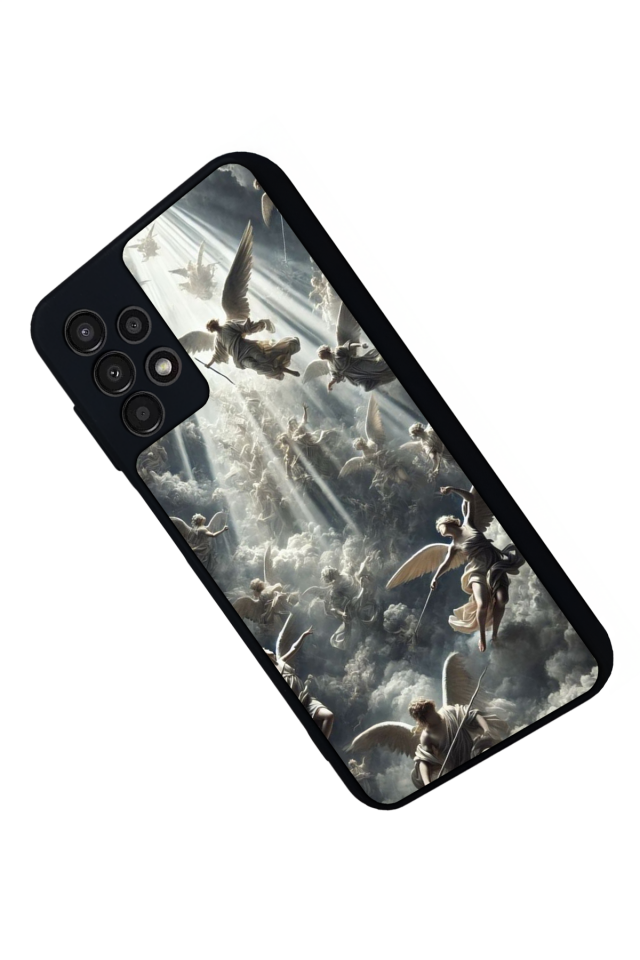 Samsung Galaxy A13 Uyumlu Melek Tasarımlı Glossy Premium Kılıf
