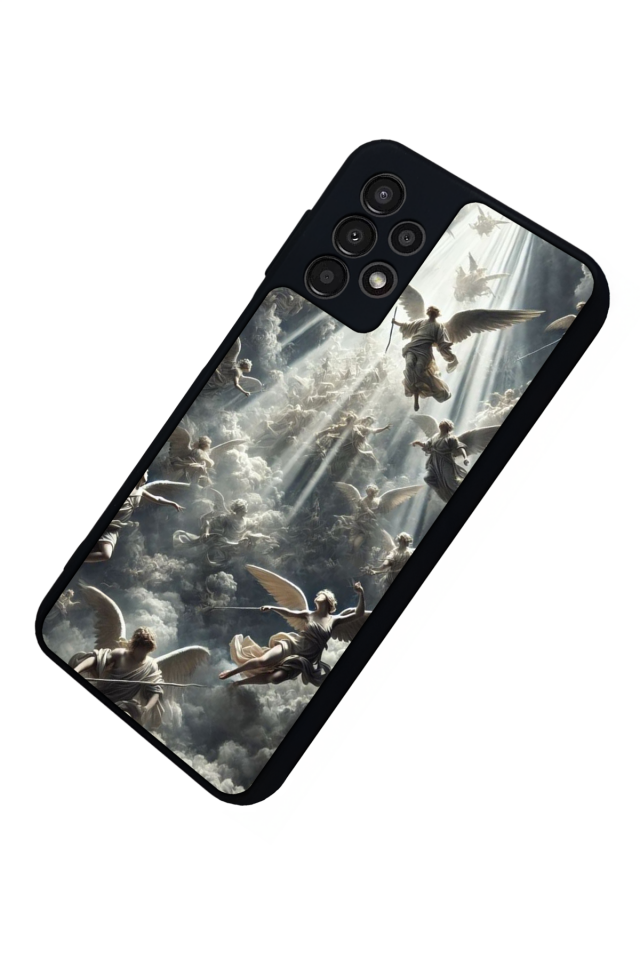 Samsung Galaxy A13 Uyumlu Melek Tasarımlı Glossy Premium Kılıf