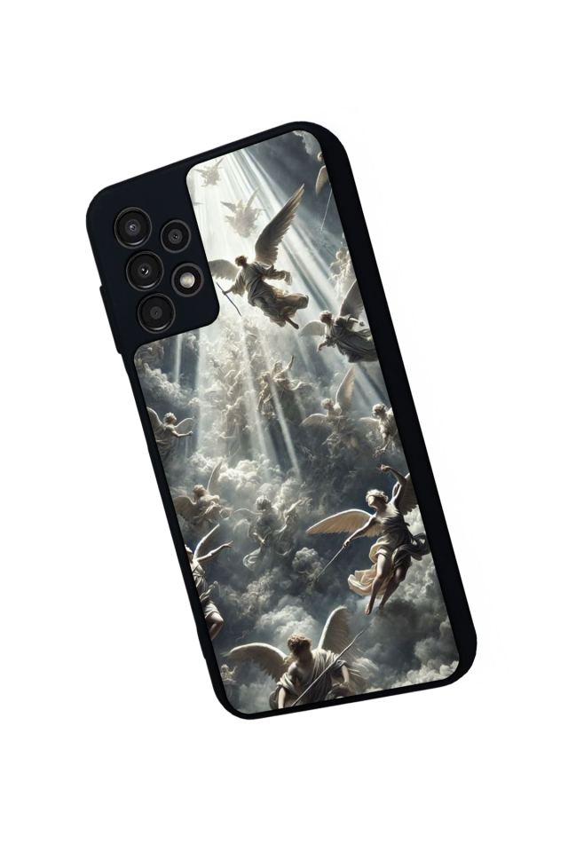 Samsung Galaxy A13 Uyumlu Melek Tasarımlı Glossy Premium Kılıf