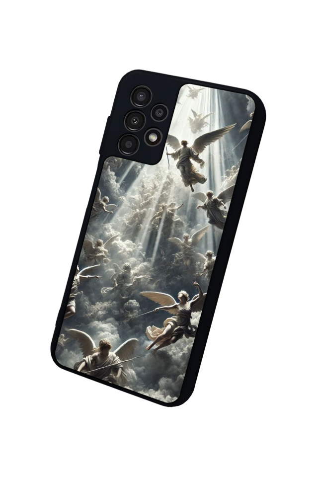 Samsung Galaxy A13 Uyumlu Melek Tasarımlı Glossy Premium Kılıf