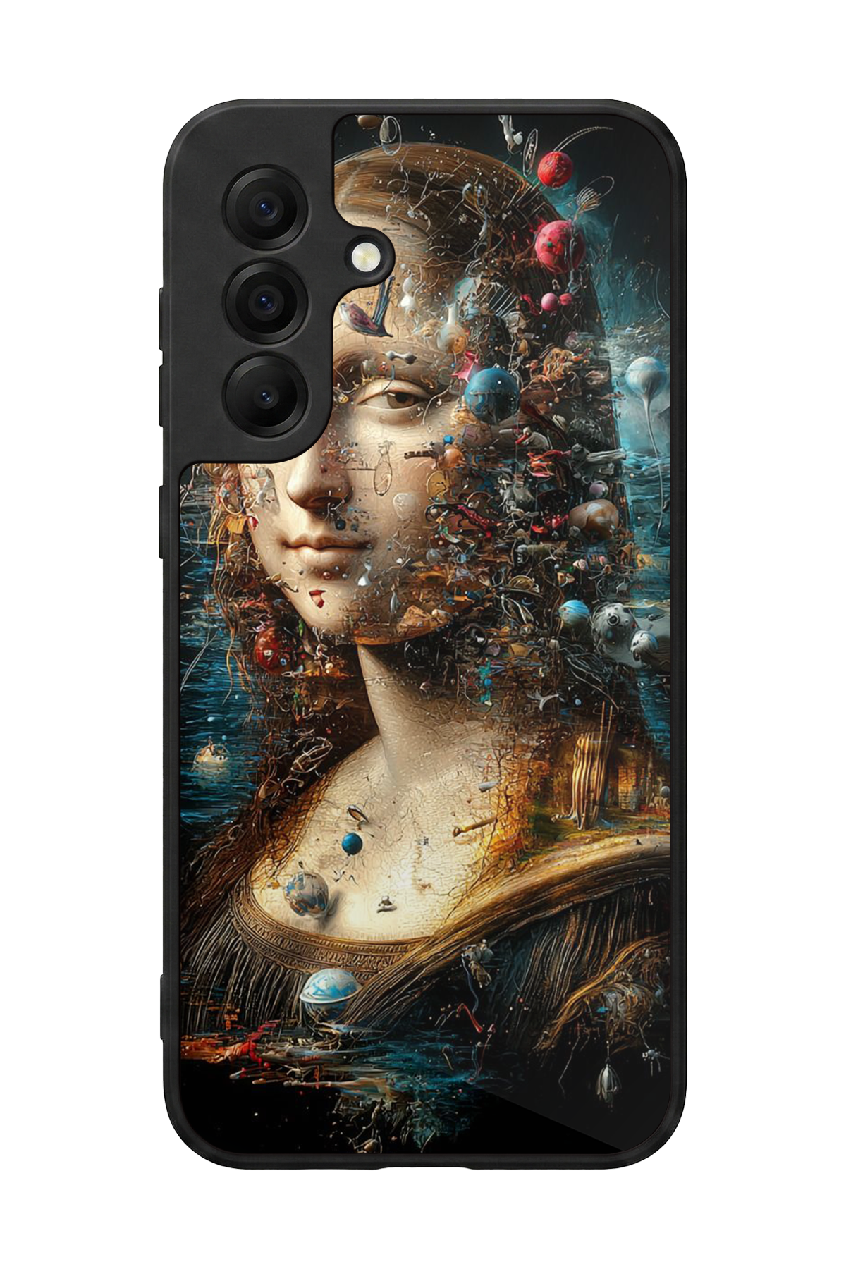 Samsung Galaxy A17 Uyumlu Monalisa Tasarımlı Glossy Premium Kılıf
