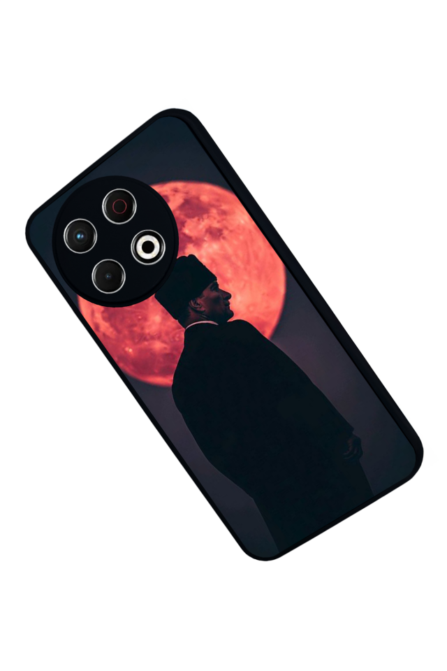 Tecno Spark 30 Pro Uyumlu Mustafa Kemal Ataturk Tasarımlı Glossy Premium Kılıf