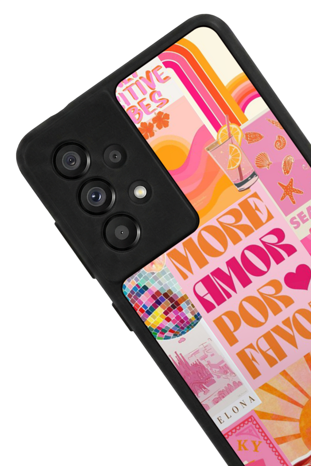 Samsung Galaxy A73 Uyumlu Poster Tasarımlı Glossy Premium Kılıf