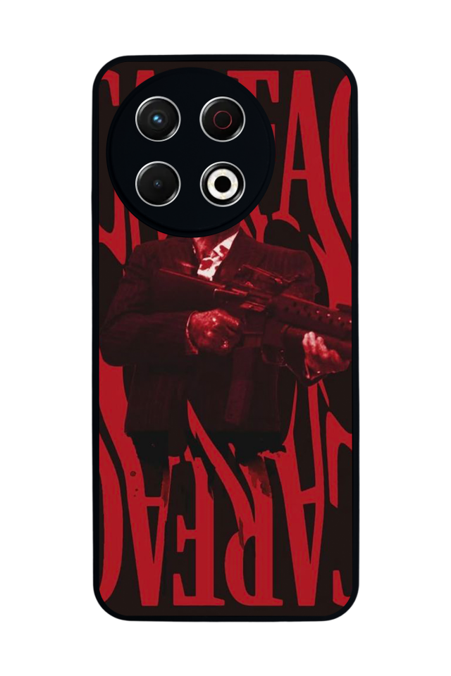 Tecno Spark 30 Pro Uyumlu Scarface Tasarımlı Glossy Premium Kılıf