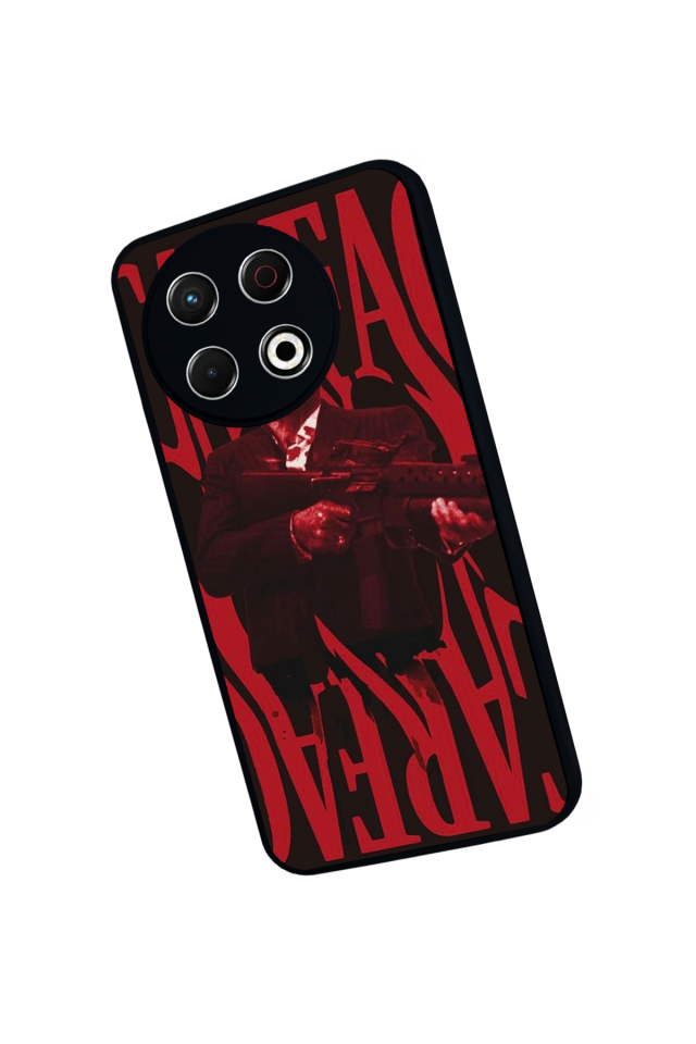 Tecno Spark 30 Pro Uyumlu Scarface Tasarımlı Glossy Premium Kılıf