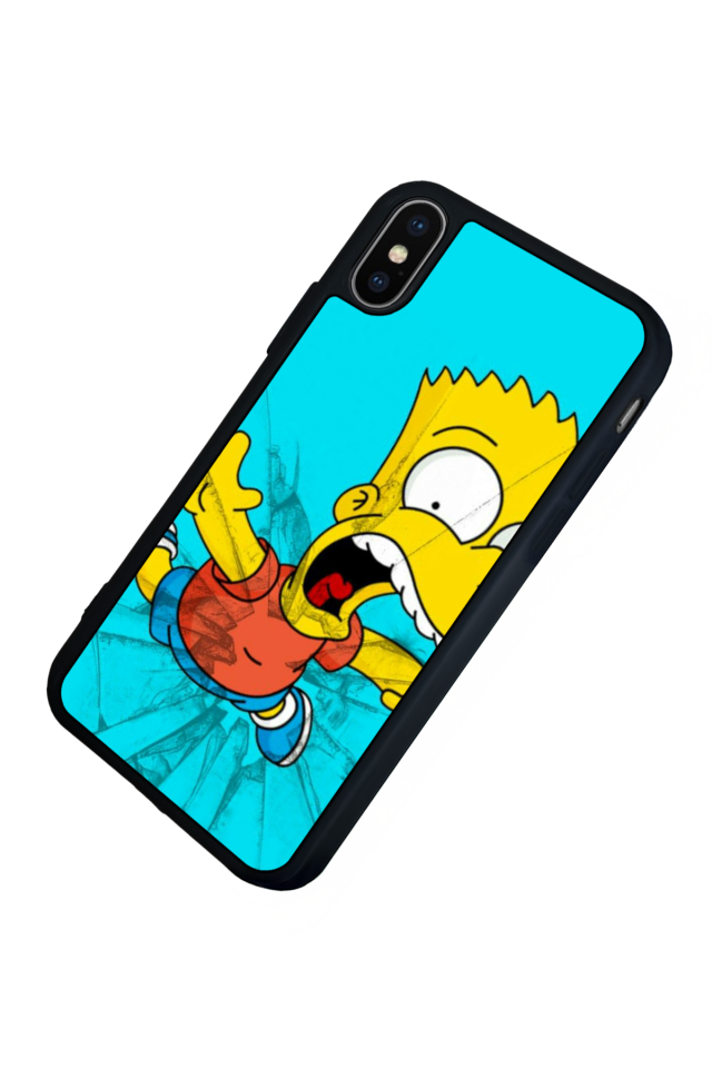 iPhone XS Max Uyumlu The Simpsons Tasarımlı Glossy Premium Kılıf