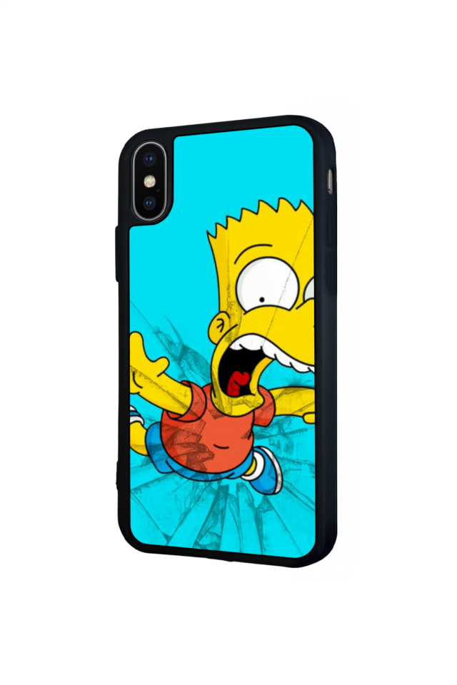 iPhone XS Max Uyumlu The Simpsons Tasarımlı Glossy Premium Kılıf