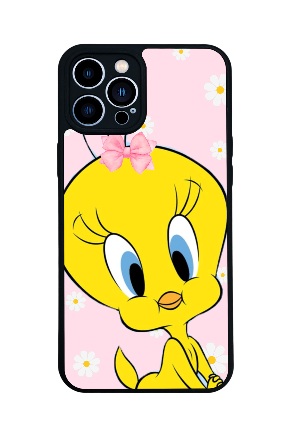 iPhone 13 Pro Max Uyumlu Tweety Tasarımlı Glossy Premium Kılıf