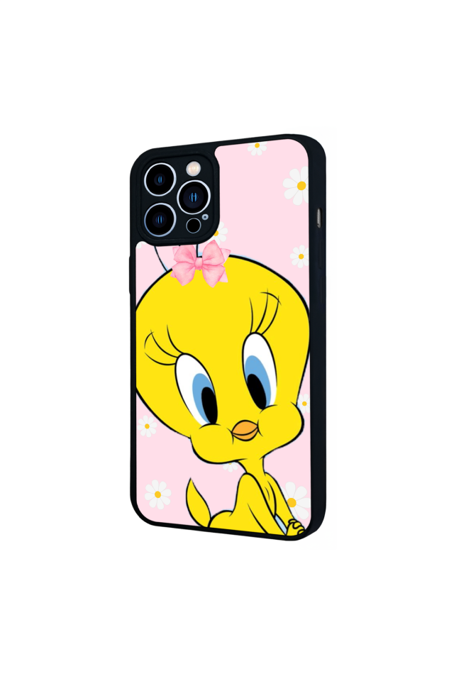 iPhone 13 Pro Max Uyumlu Tweety Tasarımlı Glossy Premium Kılıf