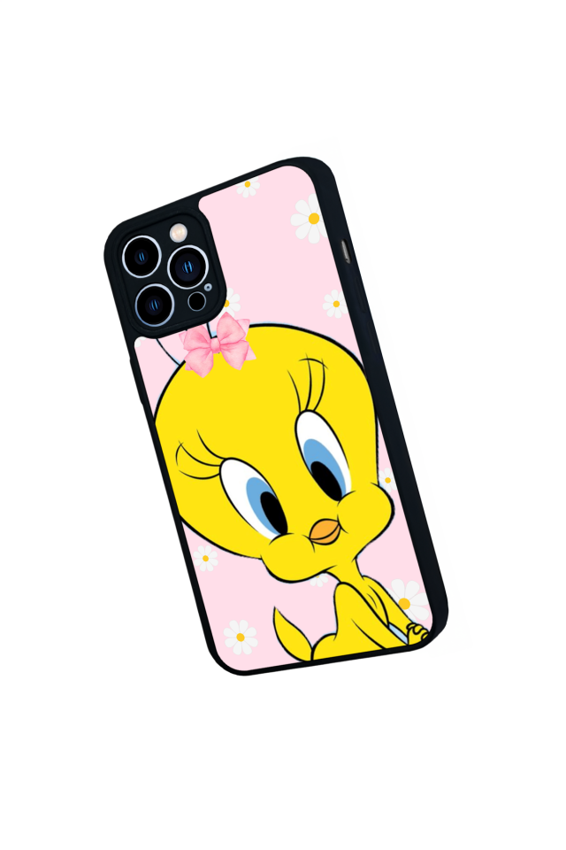 iPhone 13 Pro Max Uyumlu Tweety Tasarımlı Glossy Premium Kılıf