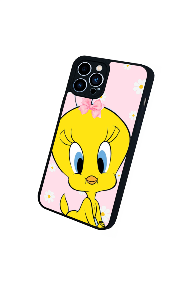 iPhone 13 Pro Max Uyumlu Tweety Tasarımlı Glossy Premium Kılıf