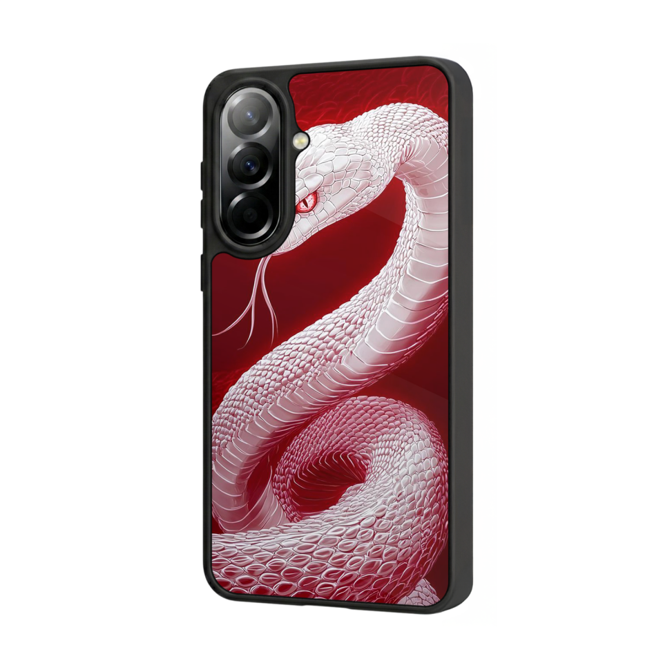Samsung Galaxy A37 Uyumlu Yılan Tasarımlı Glossy Premium Kılıf