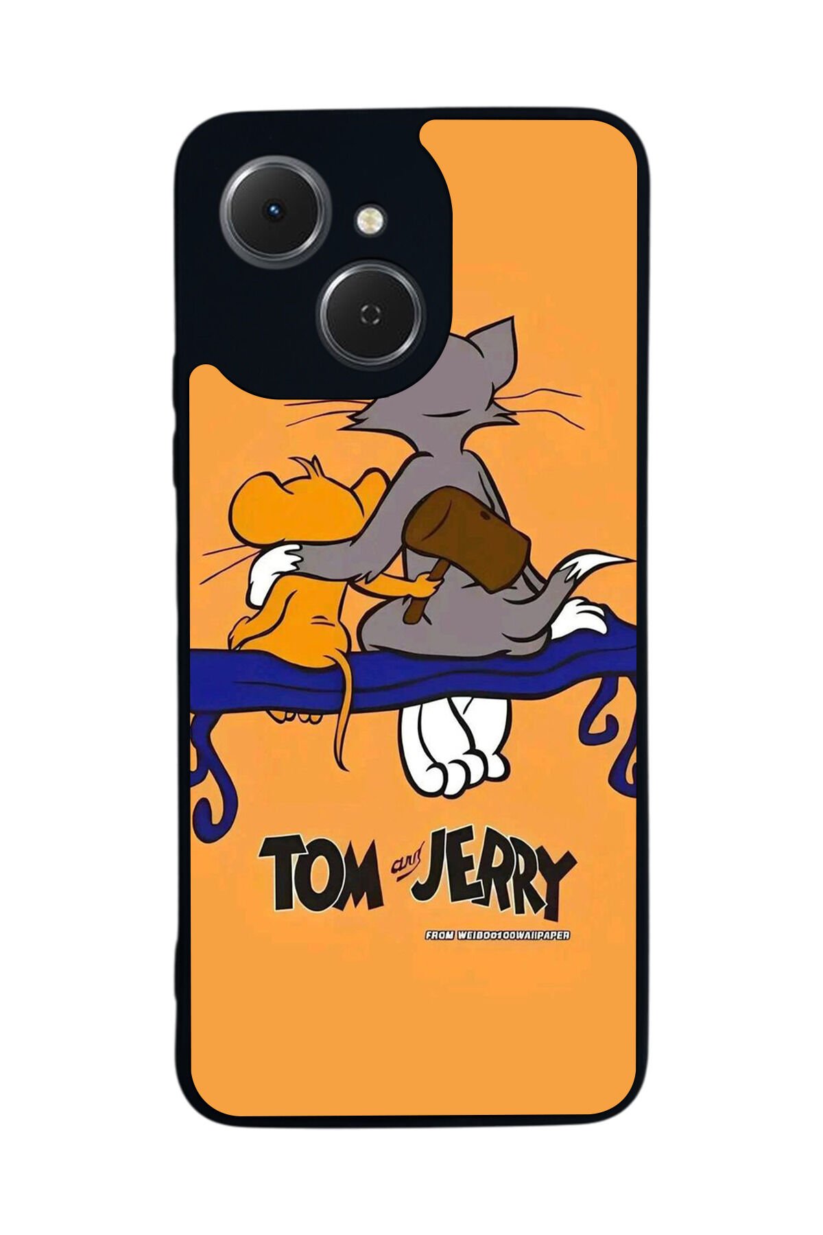 Tecno Spark 40C Uyumlu Tom And Jerry Tasarımlı Glossy Premium Kılıf