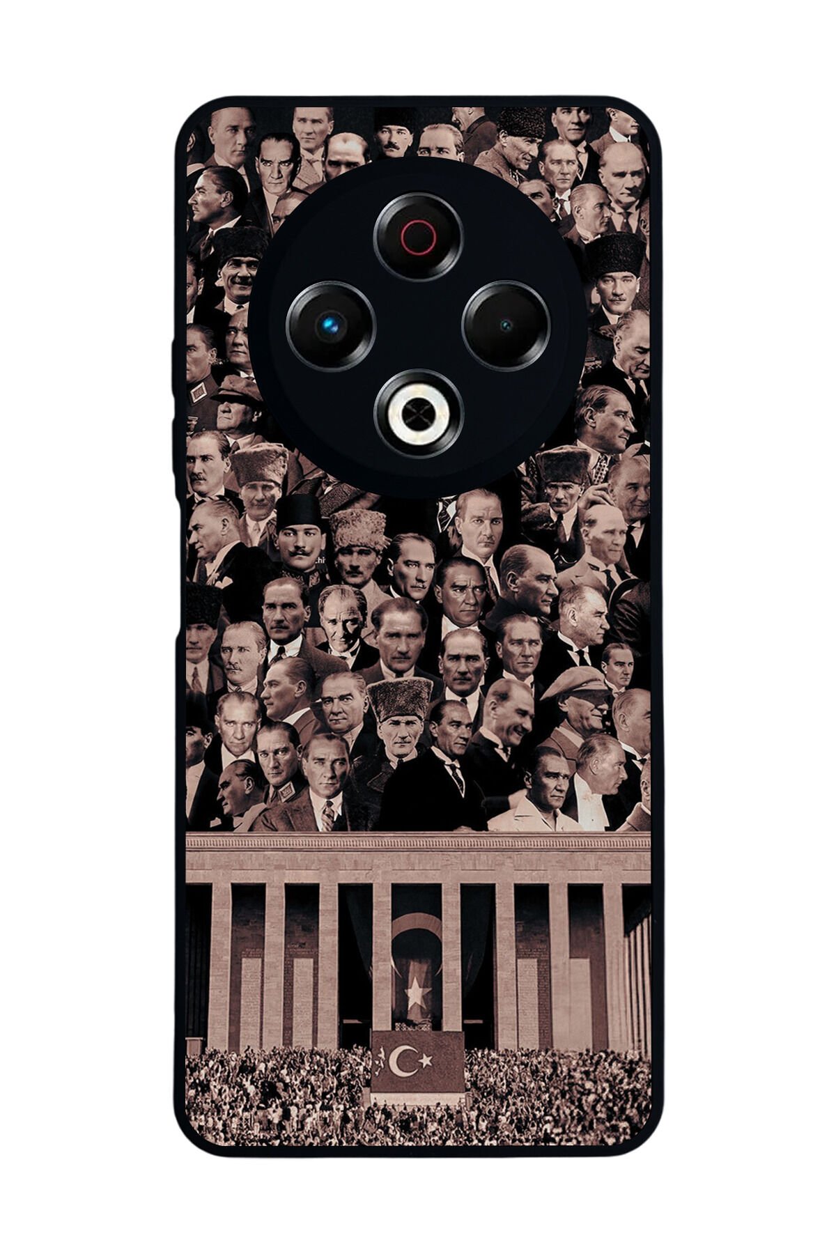 Tecno Spark 30 Uyumlu Mustafa Kemal Ataturk Tasarımlı Glossy Premium Kılıf