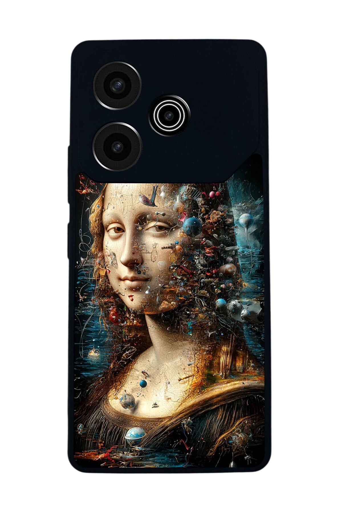 Tecno Pova 6 Uyumlu Monalisa Tasarımlı Glossy Premium Kılıf