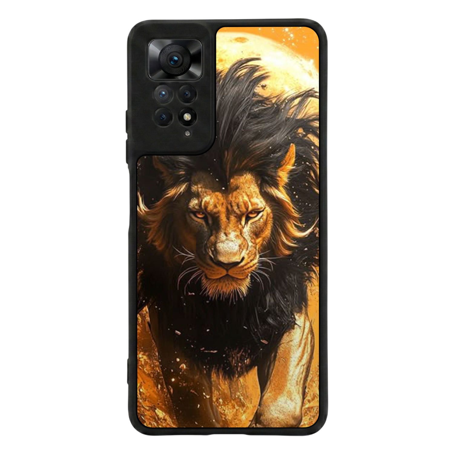 Xiaomi Redmi Note 12 Pro Uyumlu Aslan Tasarımlı Glossy Premium Kılıf