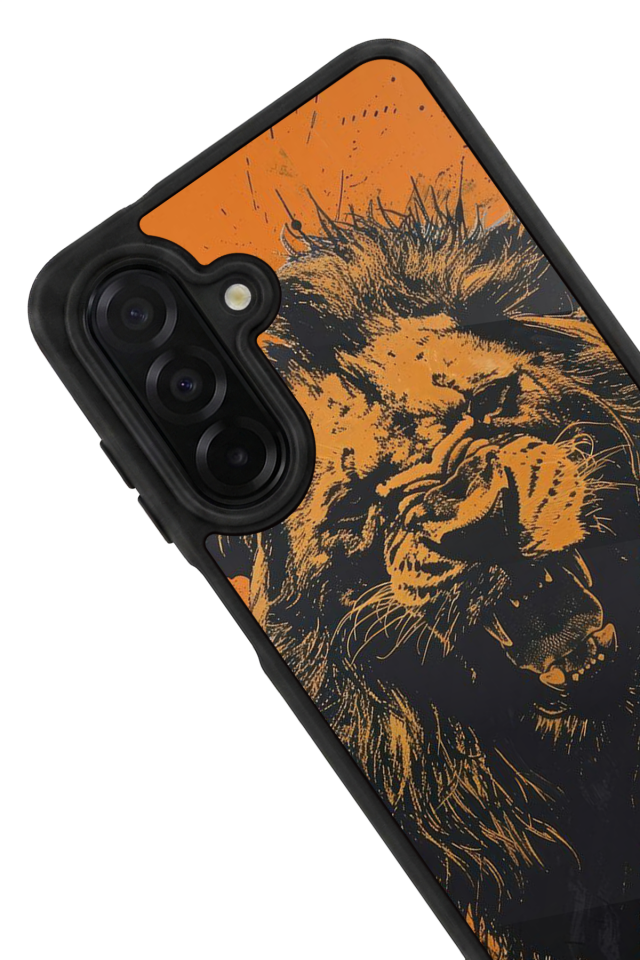 Samsung Galaxy A26 Uyumlu Aslan Tasarımlı Glossy Premium Kılıf