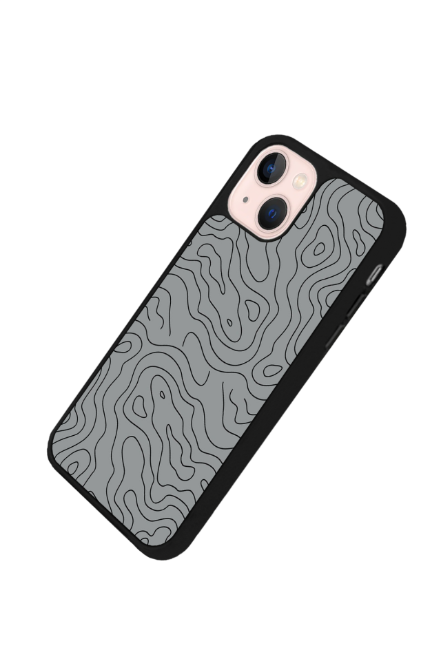 iPhone 15 Plus Uyumlu Çizgi Sanatı Tasarımlı Glossy Premium Kılıf