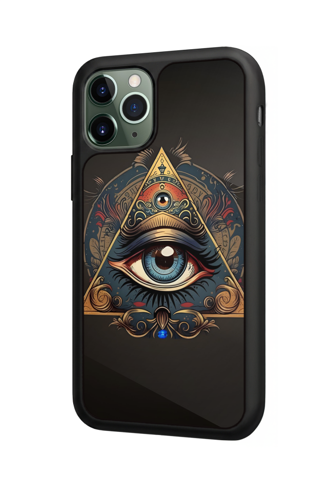 iPhone 11 Pro Max Uyumlu Göz Tasarımlı Glossy Premium Kılıf
