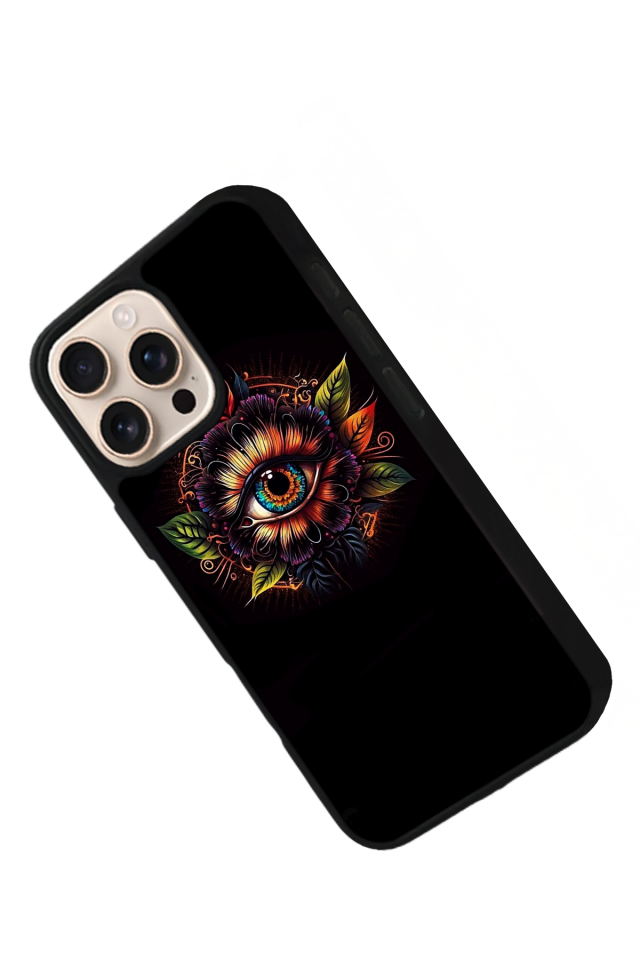 iPhone 14 Pro Uyumlu Göz Tasarımlı Glossy Premium Kılıf