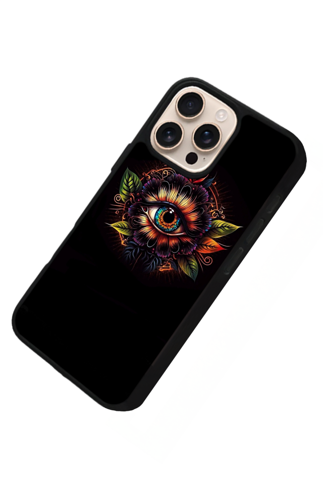 iPhone 14 Pro Uyumlu Göz Tasarımlı Glossy Premium Kılıf