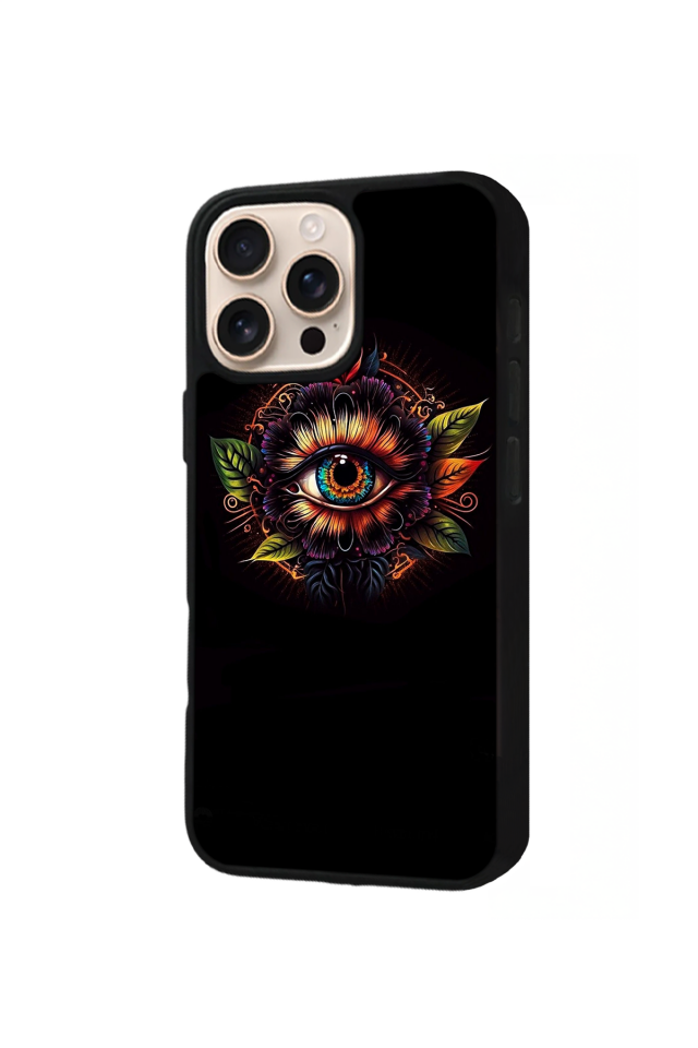 iPhone 14 Pro Uyumlu Göz Tasarımlı Glossy Premium Kılıf