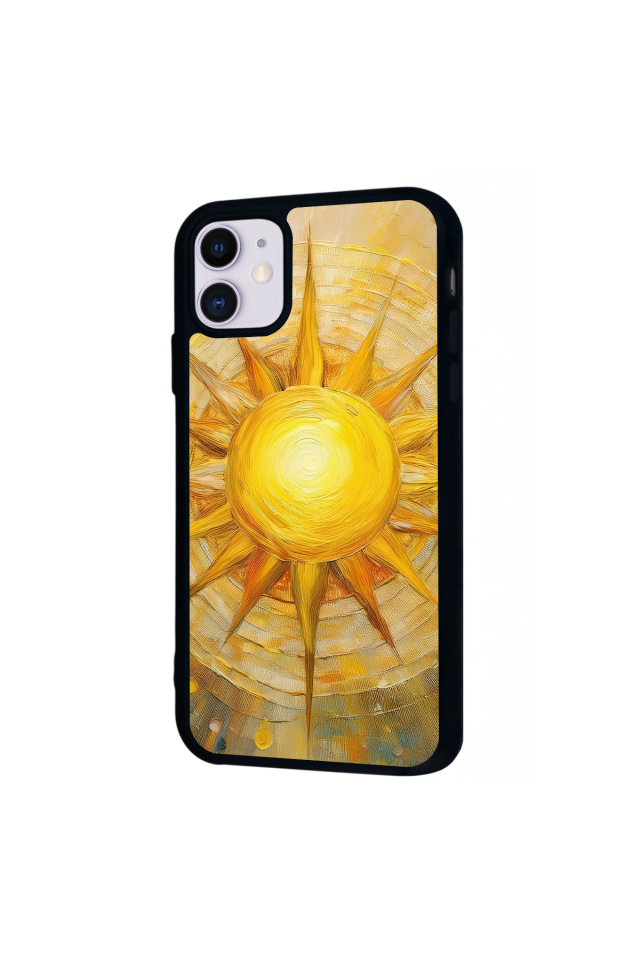 iPhone 11 Uyumlu Güneş Tasarımlı Glossy Premium Kılıf