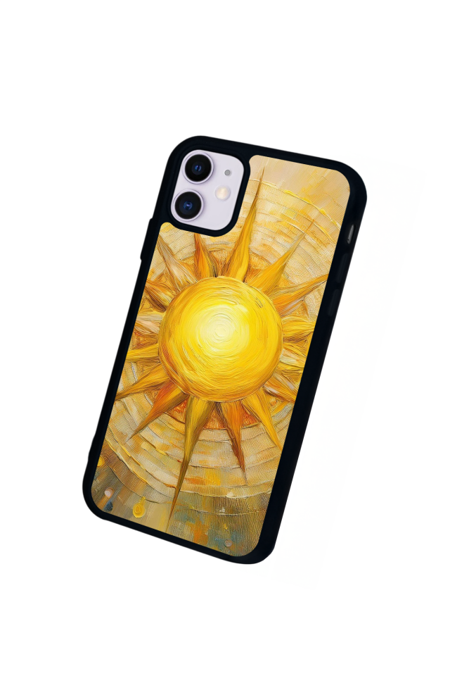 iPhone 11 Uyumlu Güneş Tasarımlı Glossy Premium Kılıf