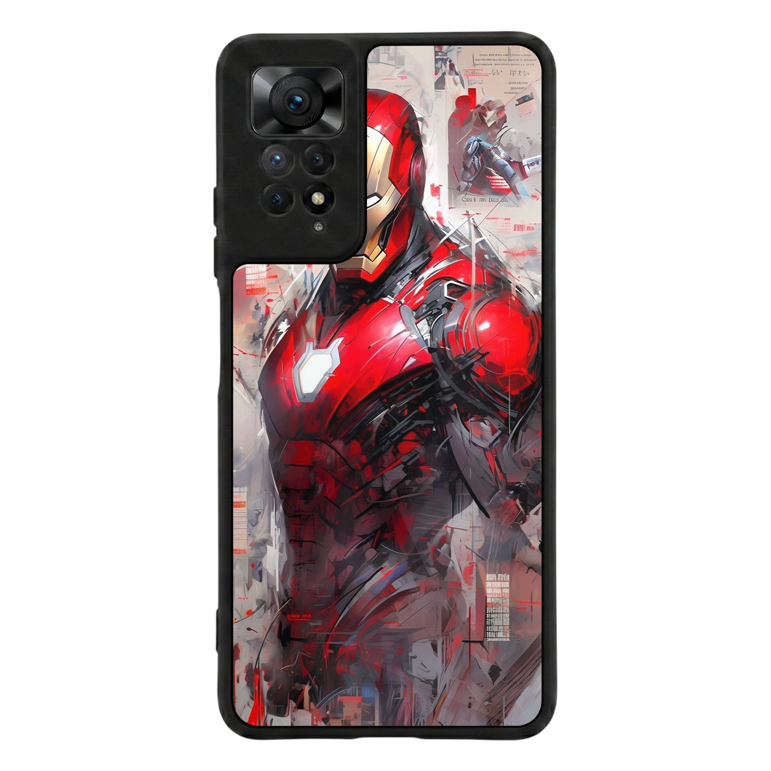 Xiaomi Redmi Note 11 Pro Uyumlu Iron Man ( Demir Adam ) Tasarımlı Glossy Premium Kılıf