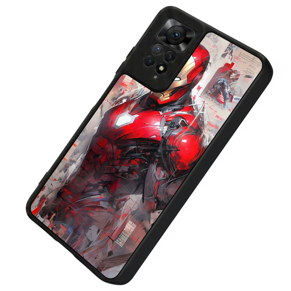 Xiaomi Redmi Note 11 Pro Uyumlu Iron Man ( Demir Adam ) Tasarımlı Glossy Premium Kılıf
