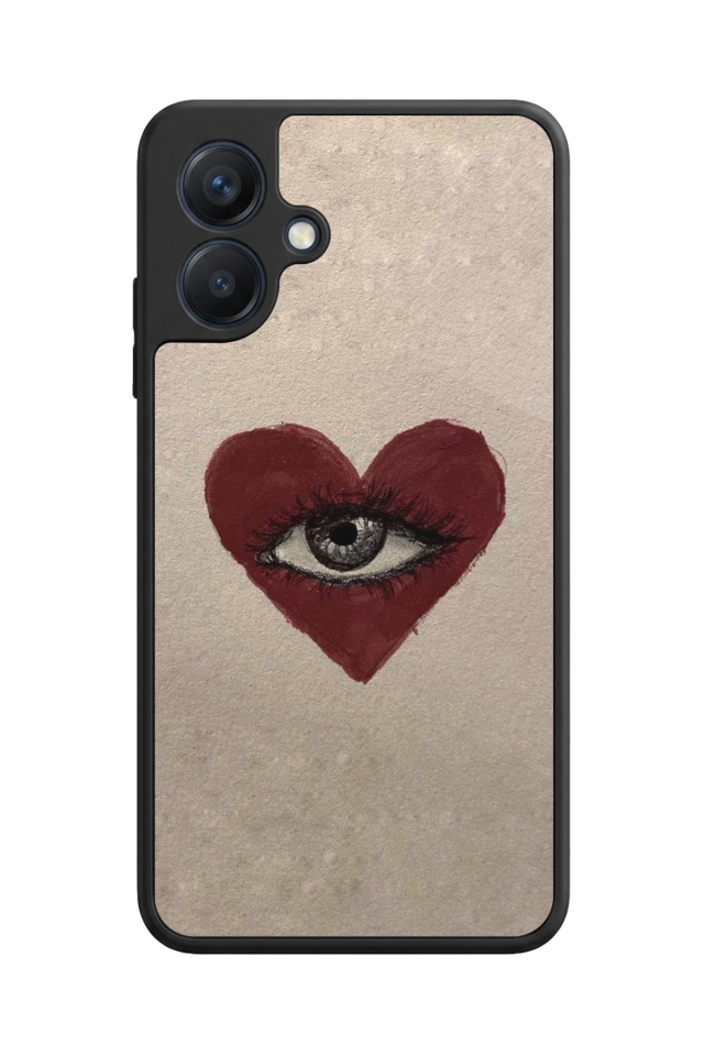 Samsung Galaxy A07 Uyumlu Kalp Love Tasarımlı Glossy Premium Kılıf