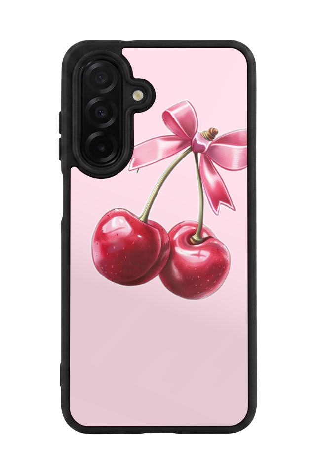 Samsung Galaxy A36 Uyumlu Kiraz Tasarımlı Glossy Premium Kılıf