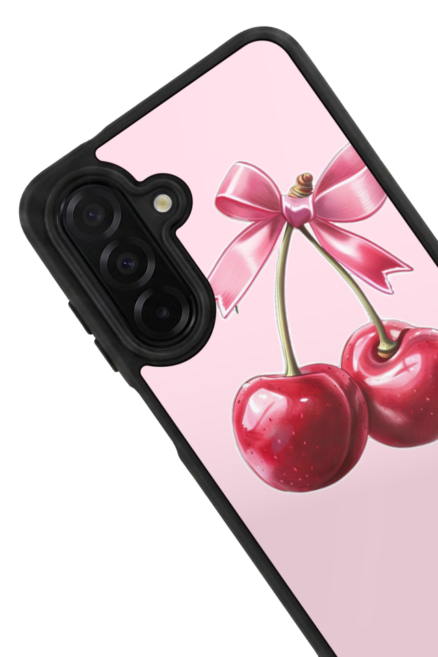 Samsung Galaxy A36 Uyumlu Kiraz Tasarımlı Glossy Premium Kılıf