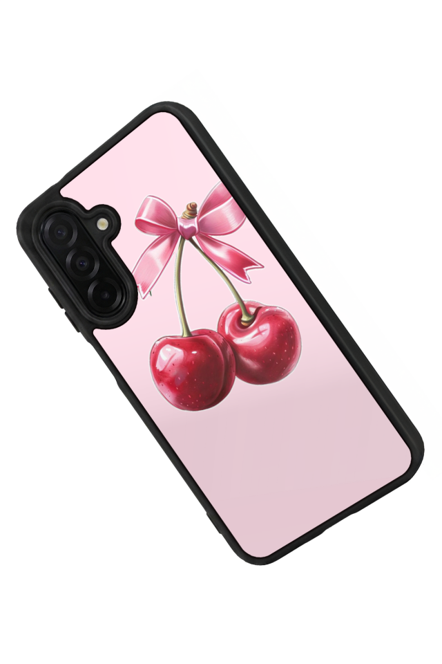 Samsung Galaxy A36 Uyumlu Kiraz Tasarımlı Glossy Premium Kılıf