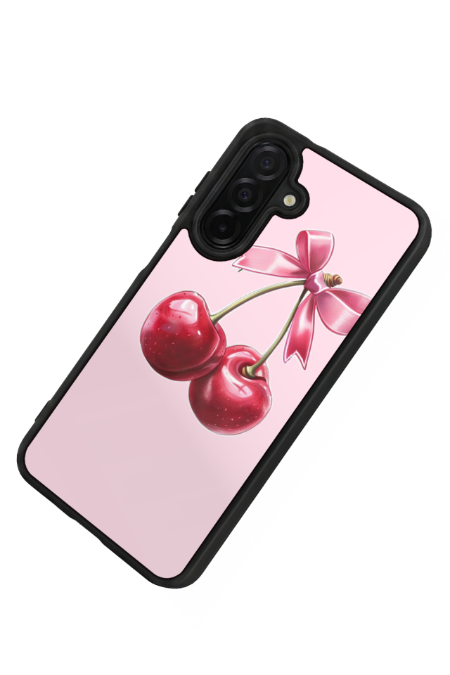 Samsung Galaxy A36 Uyumlu Kiraz Tasarımlı Glossy Premium Kılıf