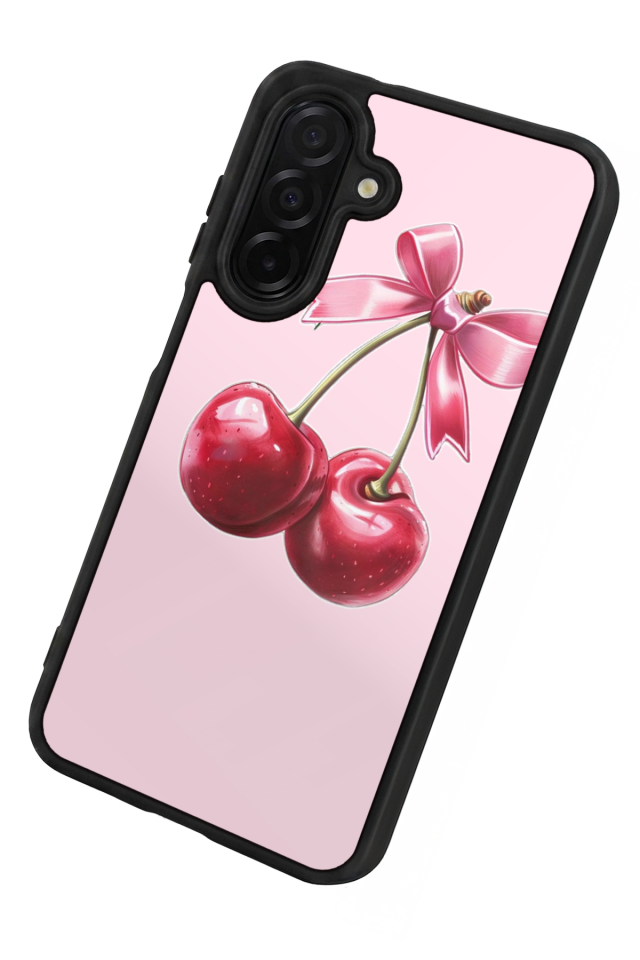 Samsung Galaxy A36 Uyumlu Kiraz Tasarımlı Glossy Premium Kılıf