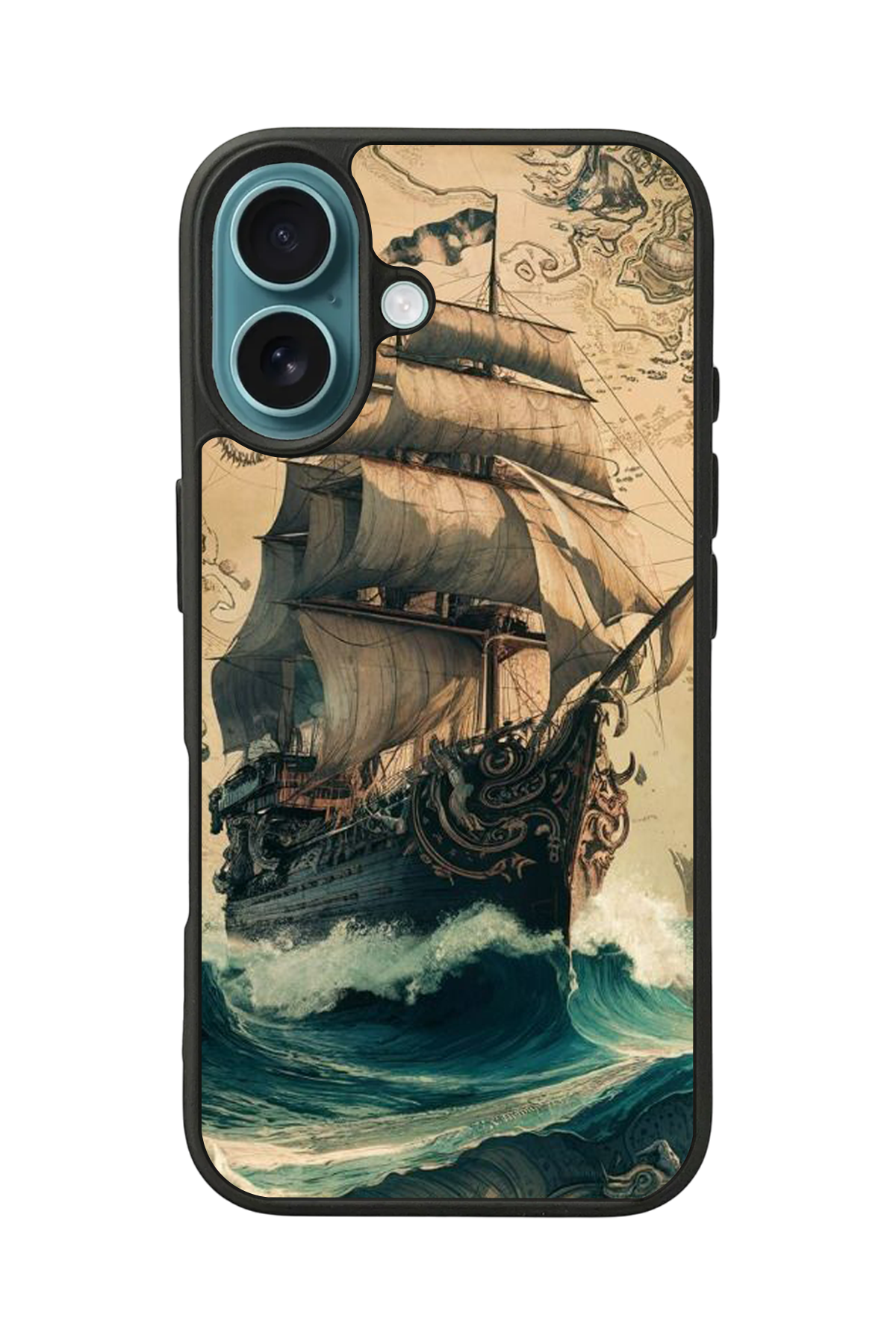 iPhone 16 Plus Uyumlu Korsan Tasarımlı Glossy Premium Kılıf