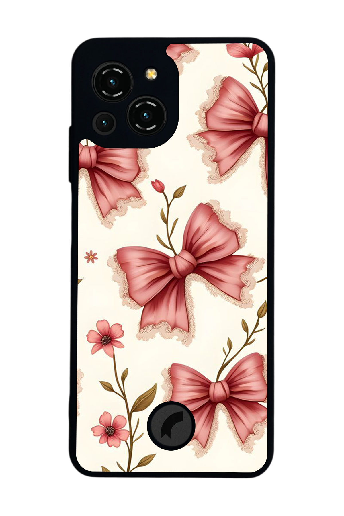 Reeder S23 Pro Max Uyumlu Kurdele Tasarımlı Glossy Premium Kılıf