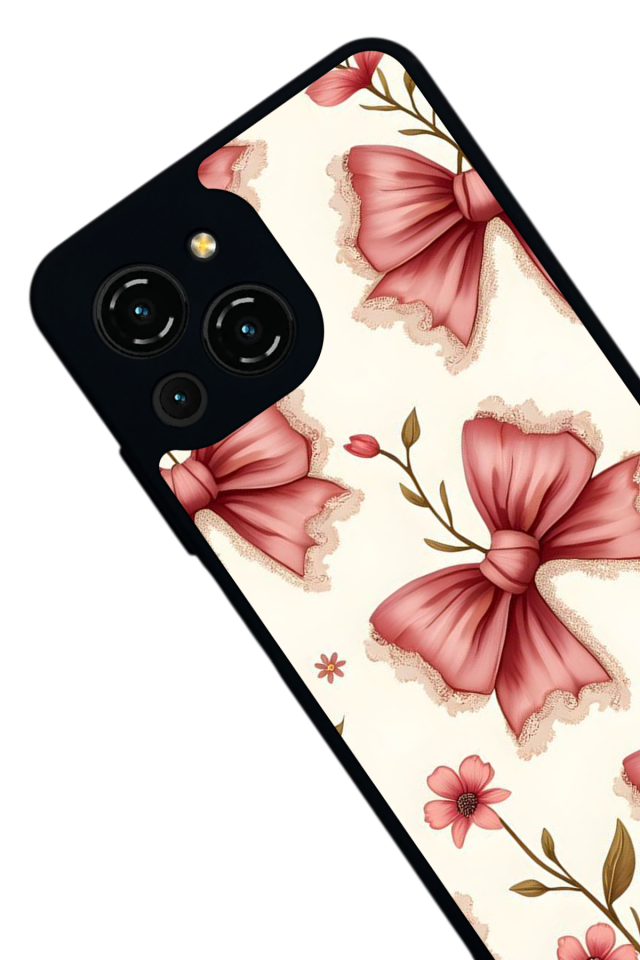 Reeder S23 Pro Max Uyumlu Kurdele Tasarımlı Glossy Premium Kılıf