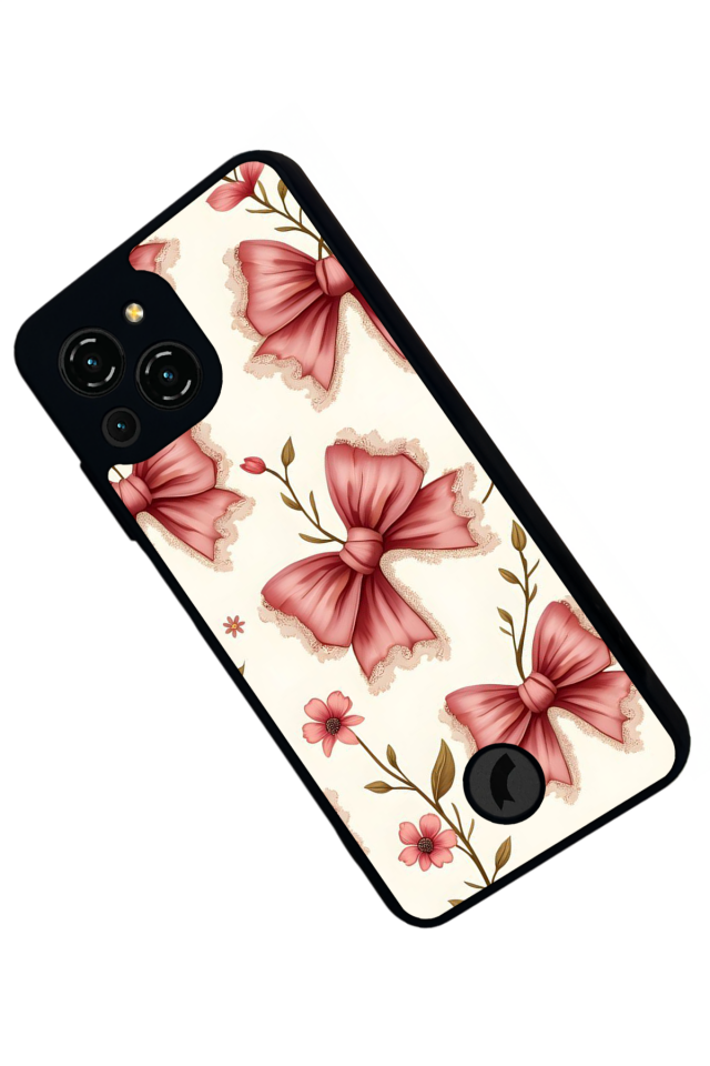 Reeder S23 Pro Max Uyumlu Kurdele Tasarımlı Glossy Premium Kılıf