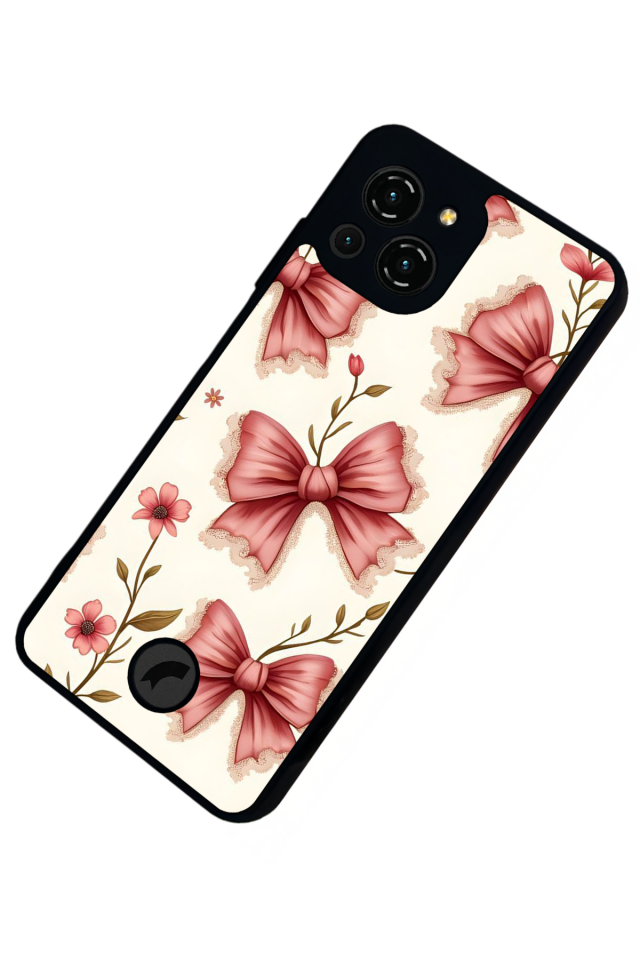 Reeder S23 Pro Max Uyumlu Kurdele Tasarımlı Glossy Premium Kılıf