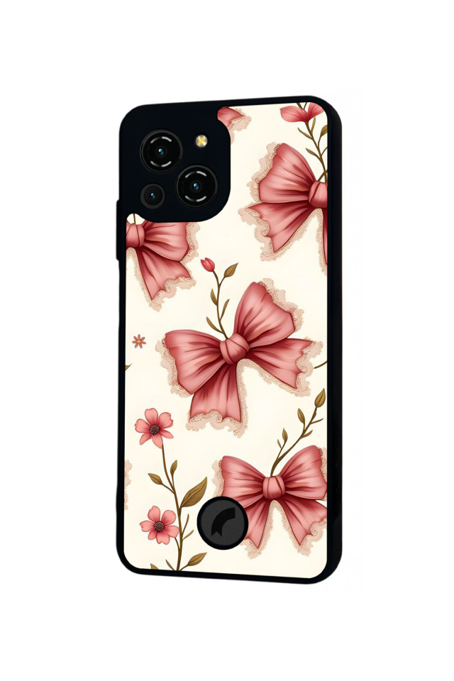 Reeder S23 Pro Max Uyumlu Kurdele Tasarımlı Glossy Premium Kılıf