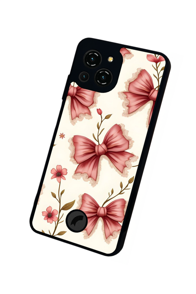 Reeder S23 Pro Max Uyumlu Kurdele Tasarımlı Glossy Premium Kılıf