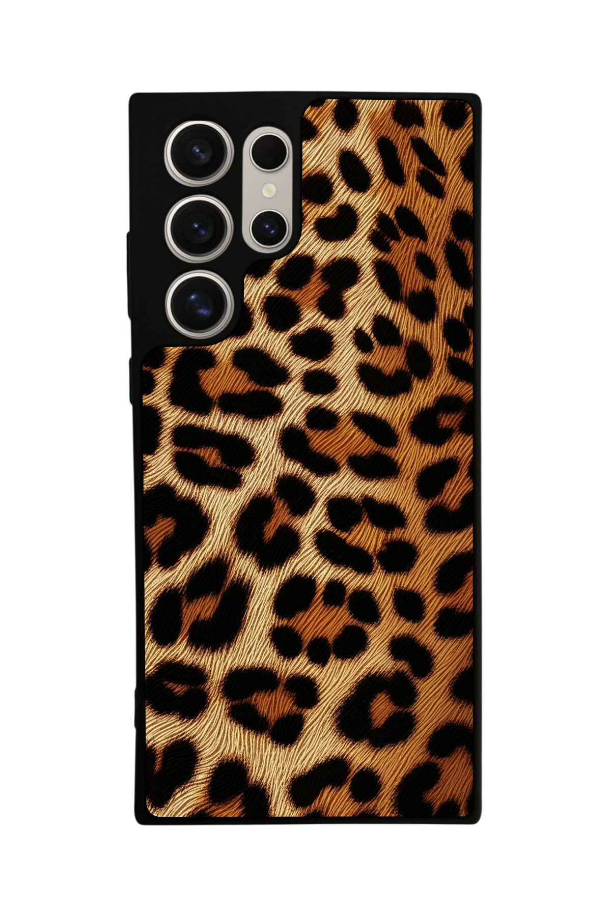Samsung Galaxy S22 Ultra Uyumlu Leopar Tasarımlı Glossy Premium Kılıf