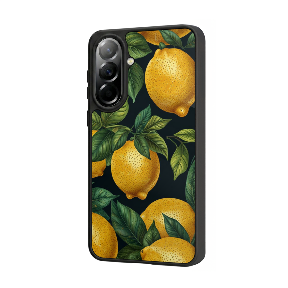 Samsung Galaxy A57 Uyumlu Limon Tasarımlı Glossy Premium Kılıf