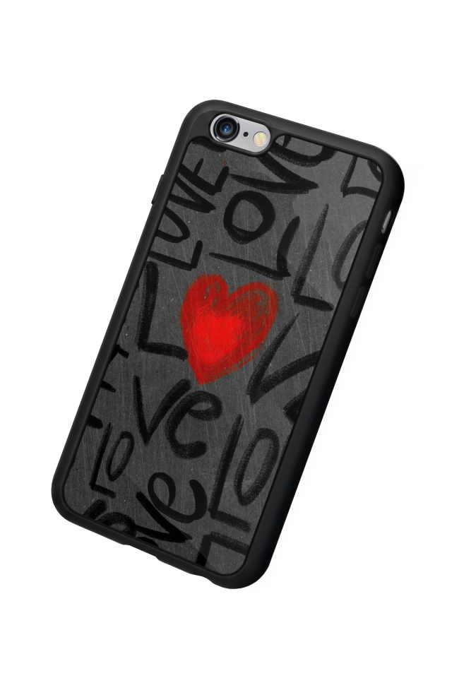 iPhone 6s Plus Uyumlu Love Tasarımlı Glossy Premium Kılıf