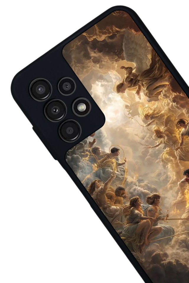 Samsung Galaxy A13 Uyumlu Melek Tasarımlı Glossy Premium Kılıf